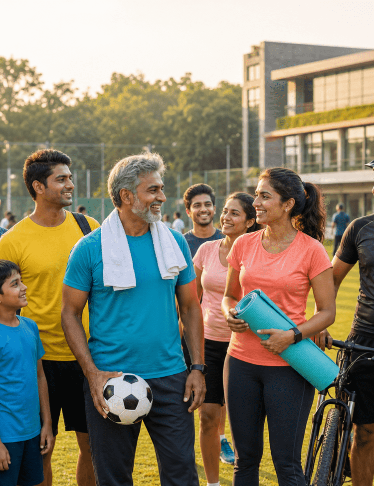 Active community sports event